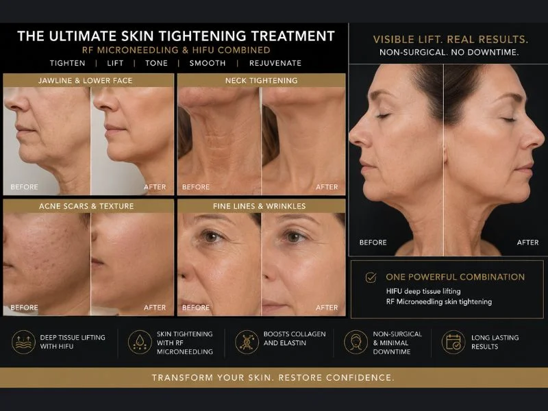 Results of combined treatment for the ultimate skin tightening treatment Essex