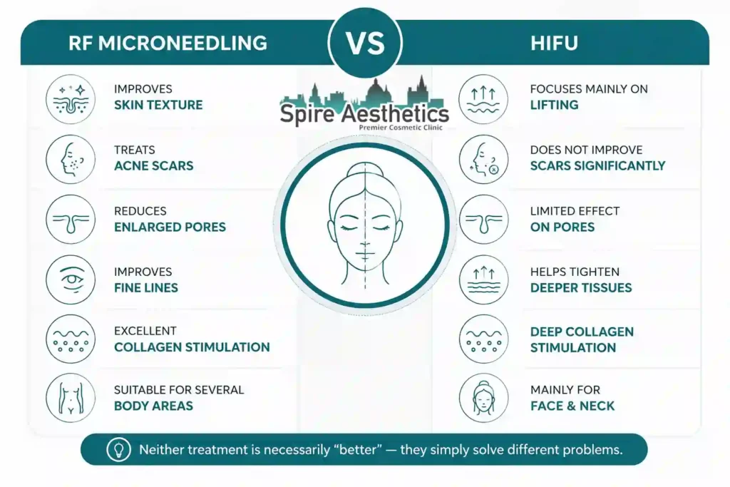 RF Microneedling vs HIFU: Which Treatment Gives Better Results Essex?